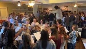 60 voices gathered in my basement for Esther